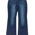 Lee Women's Dark Wash Riders Midrise Bootcut Denim Jeans - 8 Petite