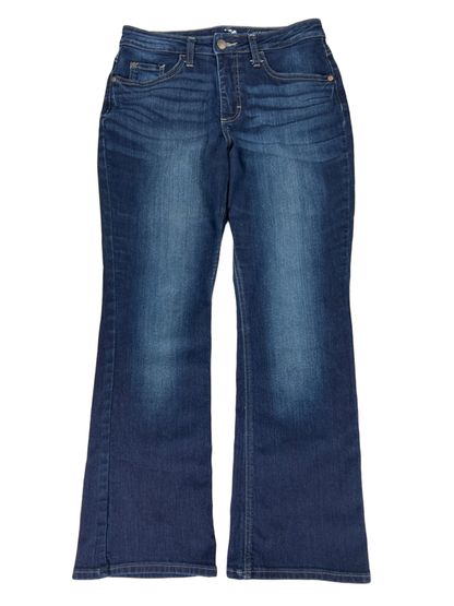 Lee Women's Dark Wash Riders Midrise Bootcut Denim Jeans - 8 Petite