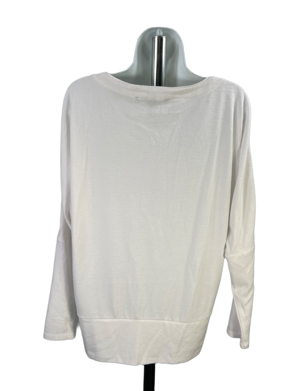 White House Black Market Women's White Long Sleeve Shirt - S image 2
