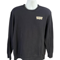 Levi's Men's Black Graphic Long Sleeve Crewneck Sweatshirt - L