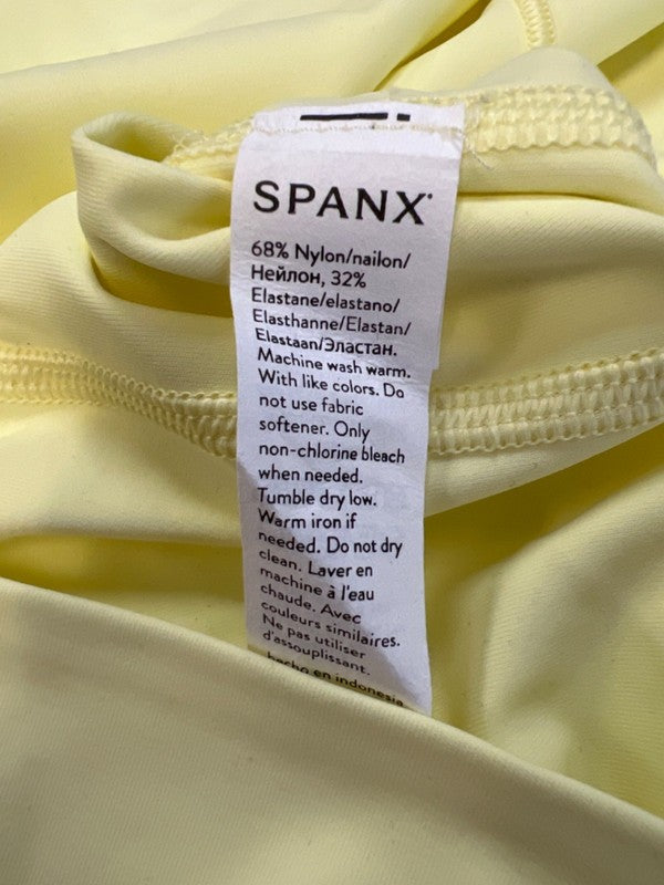 Spanx Women's Yellow Get Moving Zip Front Racerback Lined Mini Dress - L image 4