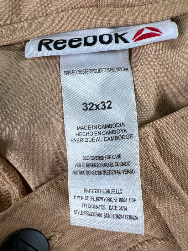 Reebok Men's Beige Straight Leg Active Pants - 32x32 image 3
