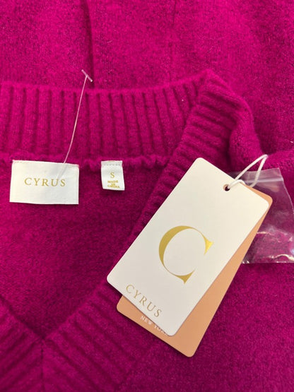 Cyrus Women's Pink V Neck Long Sleeve Sweater - S image 3