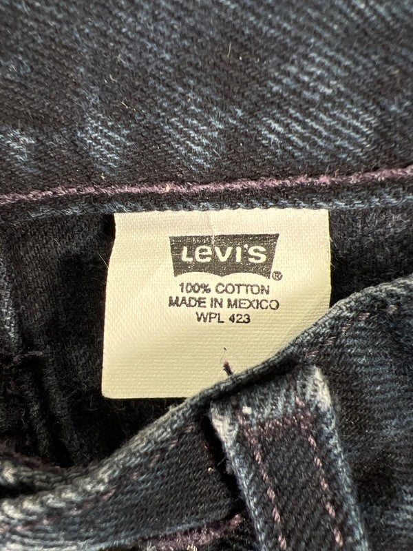 Levis Men's Dark Wash Button Fly Straight Leg Denim Jeans - 28x30 image 3