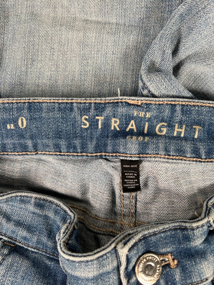 White House Black Market Women's Light Wash Straight Crop Denim Jeans - 0 image 3