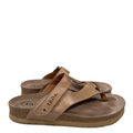 Taos Women's Tan Leather Lola Strappy Sandals - 39/US 8-8.5
