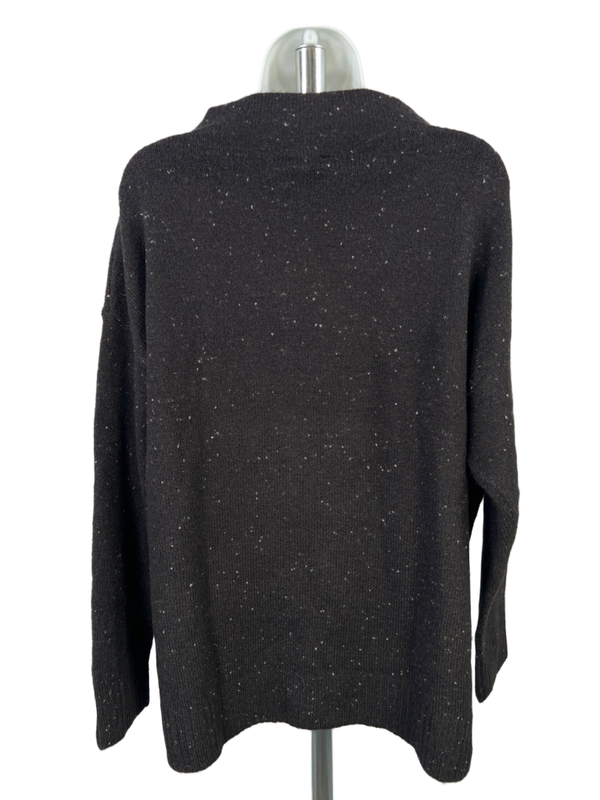 Well Worn Women's Black Speckled Long Sleeve Sweater - L image 2