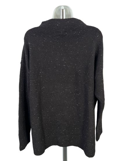 Well Worn Women's Black Speckled Long Sleeve Sweater - L image 2