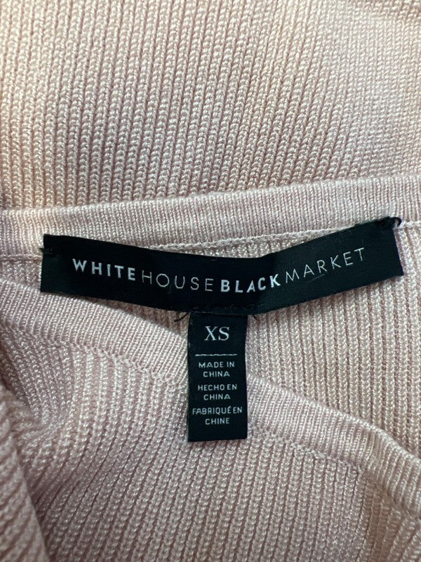 White House Black Market Women's Pink Ruffle Long Sleeve Sweater Shirt - XS image 3