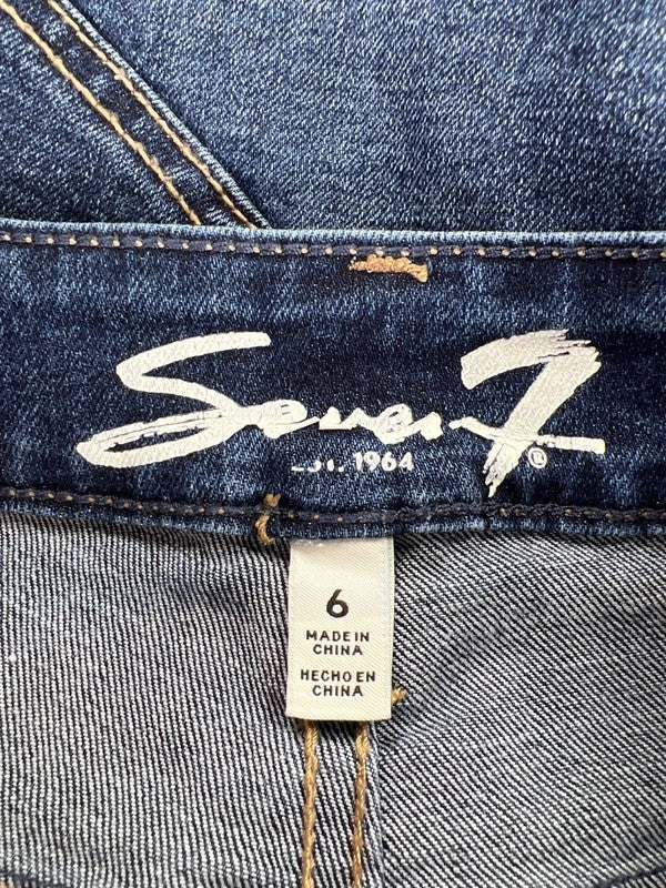 Seven 7 Women's Medium Wash Weekend Denim Jean Shorts - 6 image 3