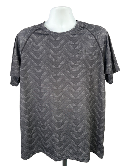 Under Armour Men's Gray Loose Fit Short Sleeve HeatGear Athletic T-Shirt - L