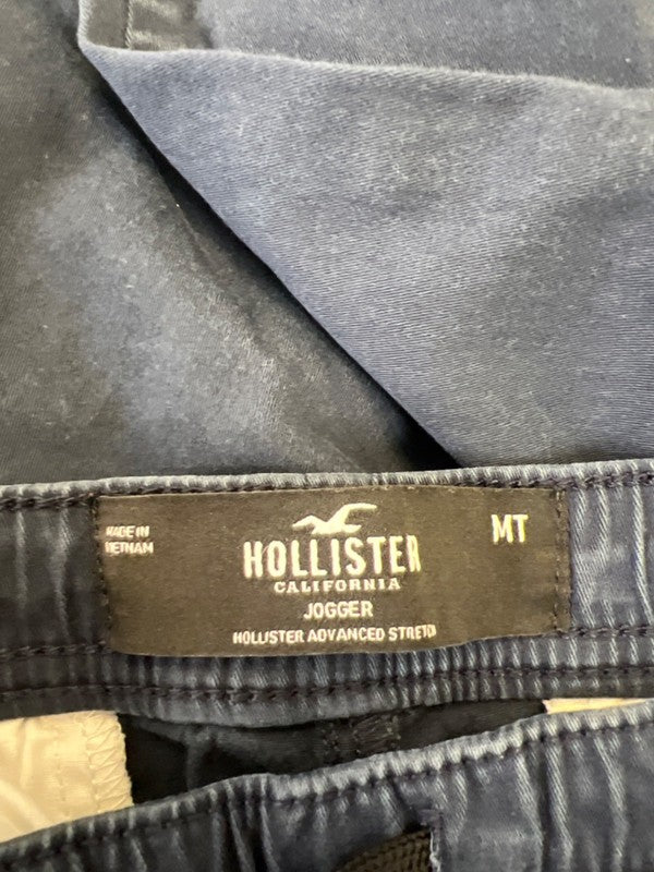 Hollister Men's Navy Blue Advanced Stretch Tapered Jogger Pants - M Tall image 3