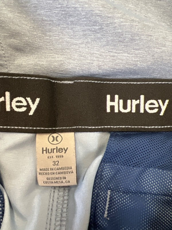 Hurley Men's Blue Lightweight Hybrid Walk Shorts - 32 image 3