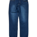 Tahari Women's Dark Wash Sharon Double Button Roll Cuff Skinny Jeans - 12/31