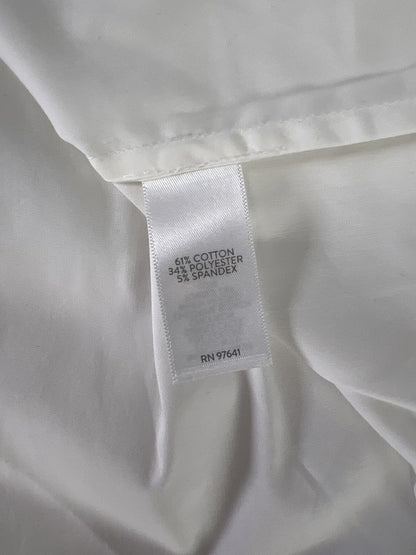 J. Jill x Christian Siriano Women’s White Loose Fit Blouse - Petite MP image 4