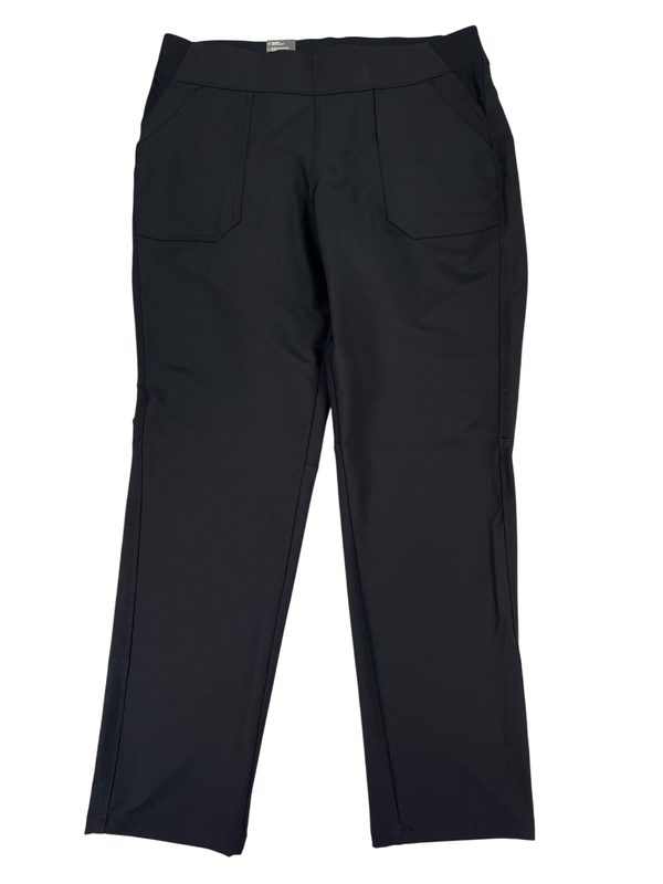 Weatherproof Men's Black Water Repellent Performane Flex Pull On Slim Pants - L
