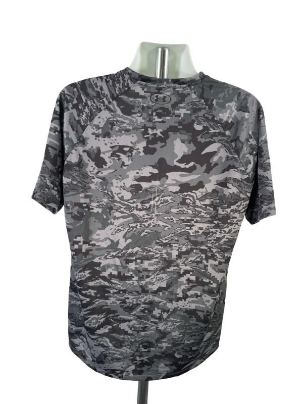Under Armour Men's Gray Tech Camo 2.0 Athletic T-Shirt - XL image 2