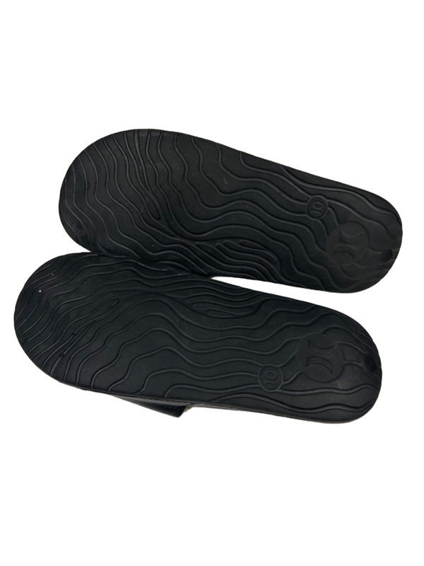Hurley Men's Black/White Basic Logo Slide On Sandals - 10 image 8