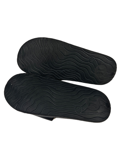 Hurley Men's Black/White Basic Logo Slide On Sandals - 10 image 8