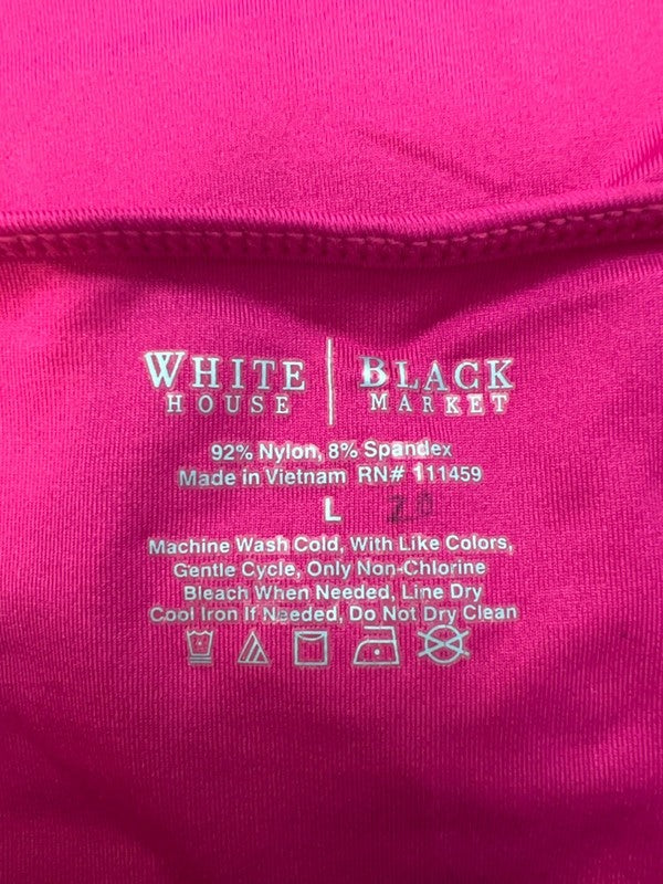 White House Black Market Women's Pink Built-In-Bra Sleeveless Cami Top - L image 3