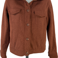Joie Women’s Brown Long Sleeve Button Up Shirt Jacket - S