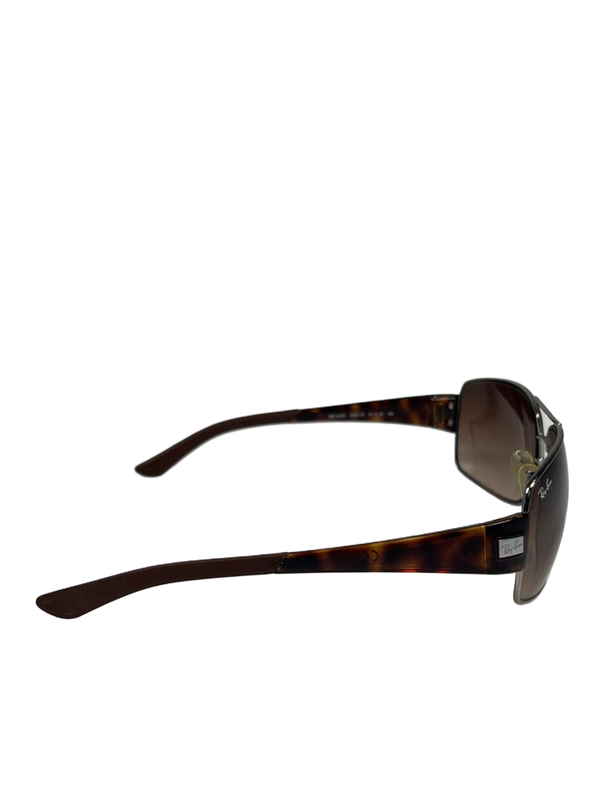 Ray-Ban Men's Brown Cateye 3426 Gunmetal Frame Sunglasses W/Case image 4