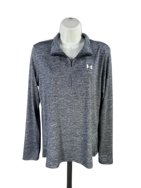 Under Armour Women's Blue 1/4 Zip Tech Twist Athletic Shirt - M