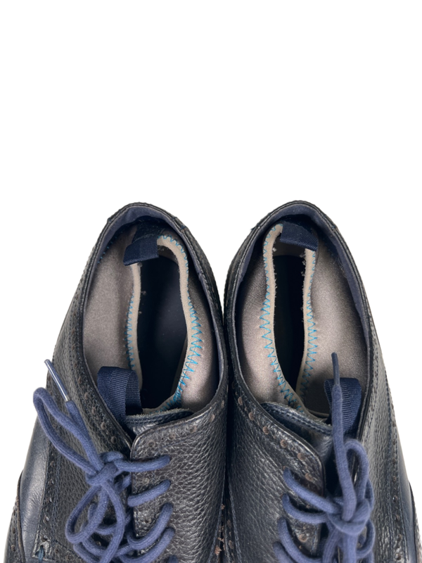 Cole Haan Men’s Blue Leather Lace Up Wingtip Oxford Shoes - 11.5 image 3