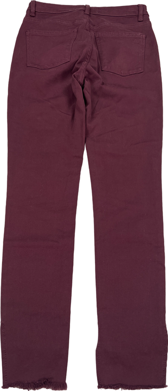DL1961 Women’s Burgundy Red Chrissy Trimtone Skinny Jeans - 26 image 2