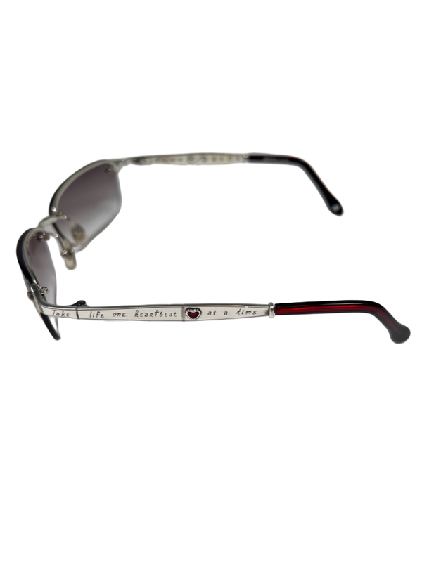 Brighton Women's Silver/Red Heartbeat Sunglasses W/ Tin Box image 7