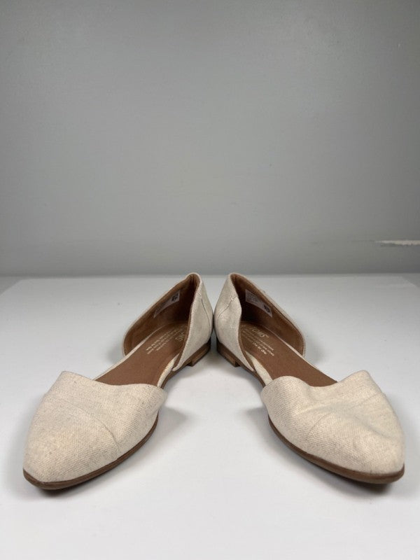 Toms Women's Ivory White Jutti D'orsay Slip On Flats - 7 image 6