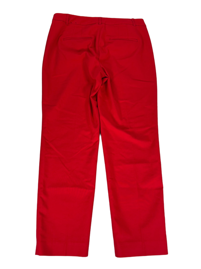 White House Black Market Women's Red Slim Ankle Dress Pants - 10 image 2