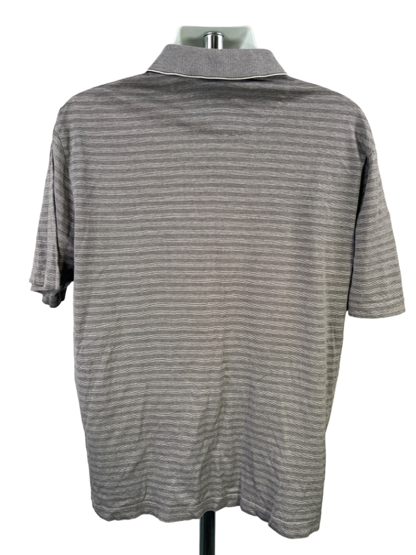 Jos A Banks Men's Gray Traveler Traditional Fit Short Sleeve Polo Shirt - L image 2