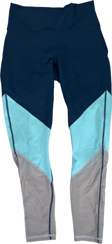 Fabletics Women’s Blue/Gray Mesh Ankle Athletic Leggings - S
