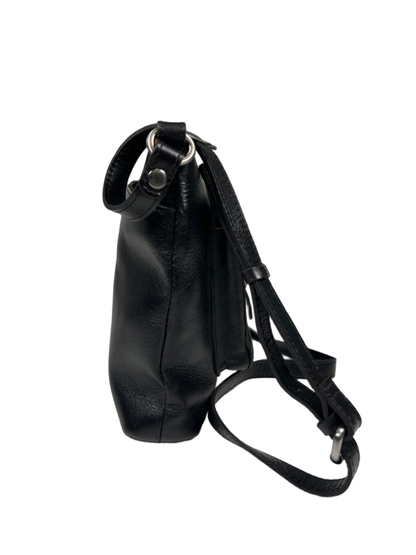 Patricia Nash Women's Black Leather Avellino Crossbody Purse W/ Dust Cover image 3