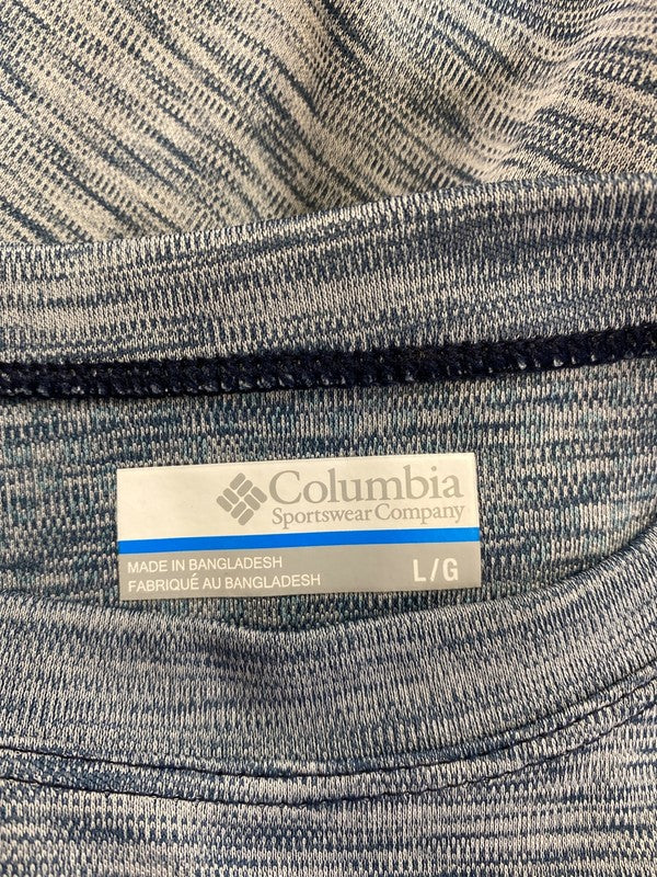 Columbia Men’s Blue Heathered Tech Short Sleeve Athletic T-Shirt - L image 3