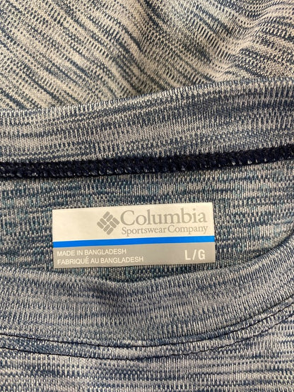 Columbia Men’s Blue Heathered Tech Short Sleeve Athletic T-Shirt - L image 3