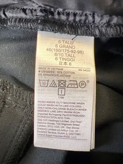 Gap Women's Black Mid Rise Stretch Signature Skinny Dress Pants - 6 Tall image 4