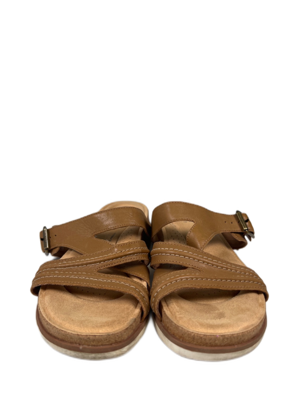 Clarks Women's Brown Brynn Madi Sand Interest Strappy Sandals - 9 image 2