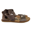 Sorel Women's Gray Metallic Ella II Strappy Sandals - 8.5