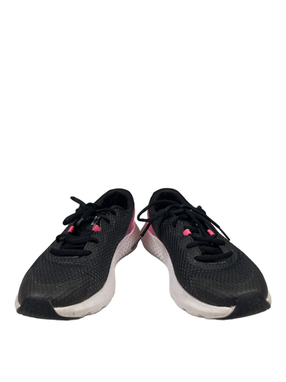 Under Armour Women's Black/Pink Charged Rogue Lace Up Running Sneakers - 7.5 image 6