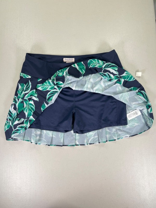 Tommy Bahama Women's Blue/Green Pull On Everyday Active Pleated Skort - L image 3