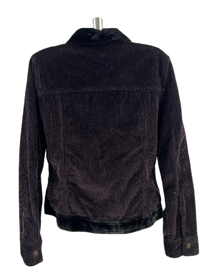 J.Jill Women's Black Long Sleeve Button Up Corduroy Jacket - XS image 2