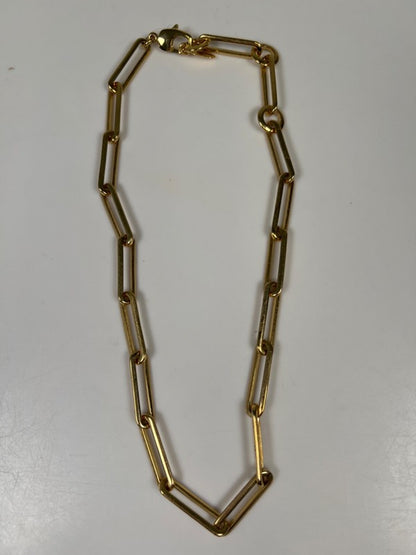 Jenny Bird Women's Gold Tone Paperclip Chain Link Necklace W/ Extender Chain - L image 2