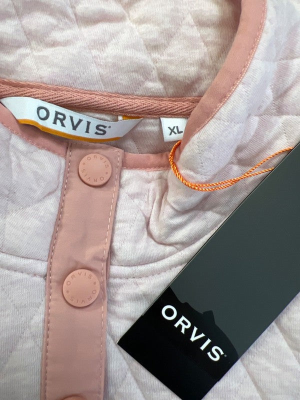 Orvis Women's Pink Quilted Long Sleeve Snap Button Outdoor Jacket - XL image 3