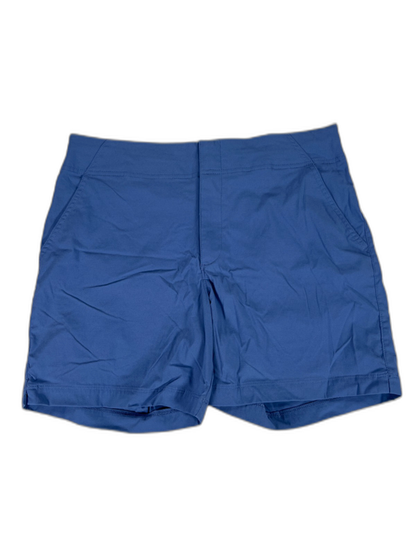 Columbia Women's Blue High Rise Drawstring Waist Hiking Athletic Shorts - 10