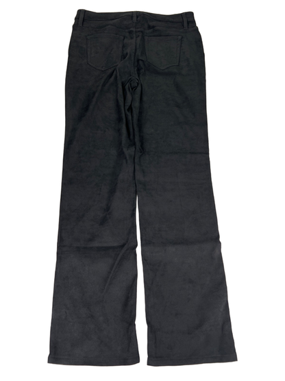 Coldwater Creek Women's Black Faux Suede High Rise Straight Leg Pants - 10 image 2