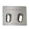 Jenny Bird Women's Silver Mega U-Link Thick Hoop Earrings