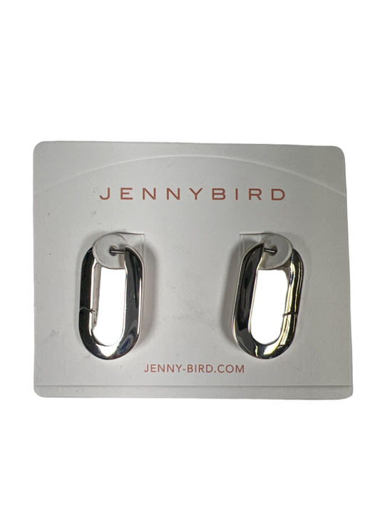 Jenny Bird Women's Silver Mega U-Link Thick Hoop Earrings