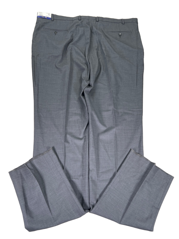 Hart Schaffner Marx Men's Gray Wool Blend Unhemmed Dress Pants - 46 Long image 2